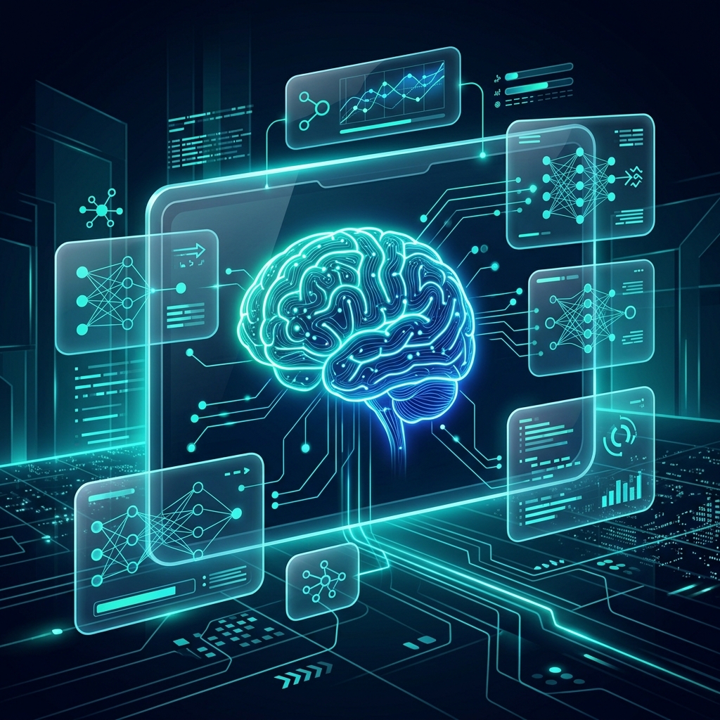 SKAD AI Cognitive AI System Dashboard Mockup